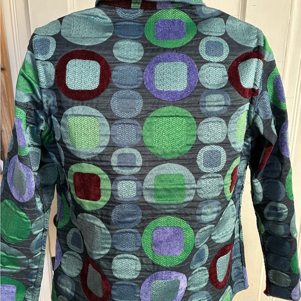 Colorful Geometric Button-Up Jacket - Picture 5 of 5